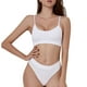 thumbnail image 1 of Conjunto de lencería sin costuras de 2 piezas con cuello en U para mujer: sujetador halter de cintura alta y braguitas, nailon/spandex, ropa de dormir/noche sexy, 1 of 2