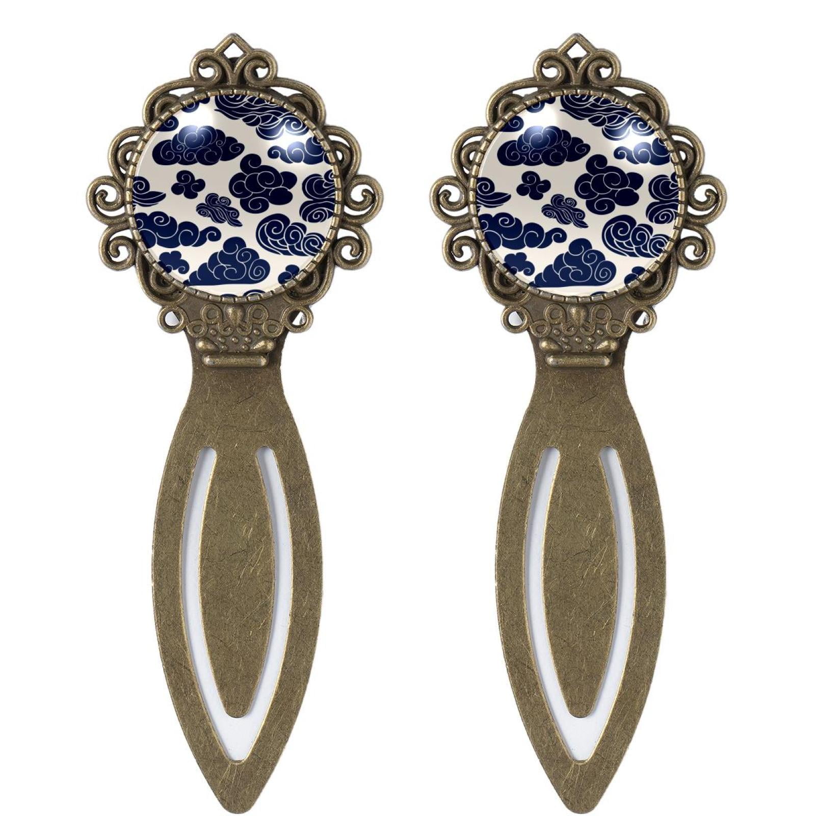 Bookmark Gift Box Set Vintage Bookmarks Page Holder with Crystal Glass