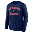 thumbnail image 2 of Men's Navy Atlanta Braves Heart and Soul Long Sleeve T-Shirt, 2 of 3