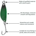 thumbnail image 5 of Fishing Jig Hooks Spoons Lure Baits 12pcs Trout Fishing Kit Hard Metal Spinner Baits Fishing Jig Spoon Lures Kit with Tackle Box, 5 of 6