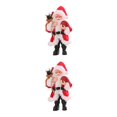 thumbnail image 2 of Muñeco colgante de Papá Noel Bearachild de resina rojo 2piezas, 2 of 5