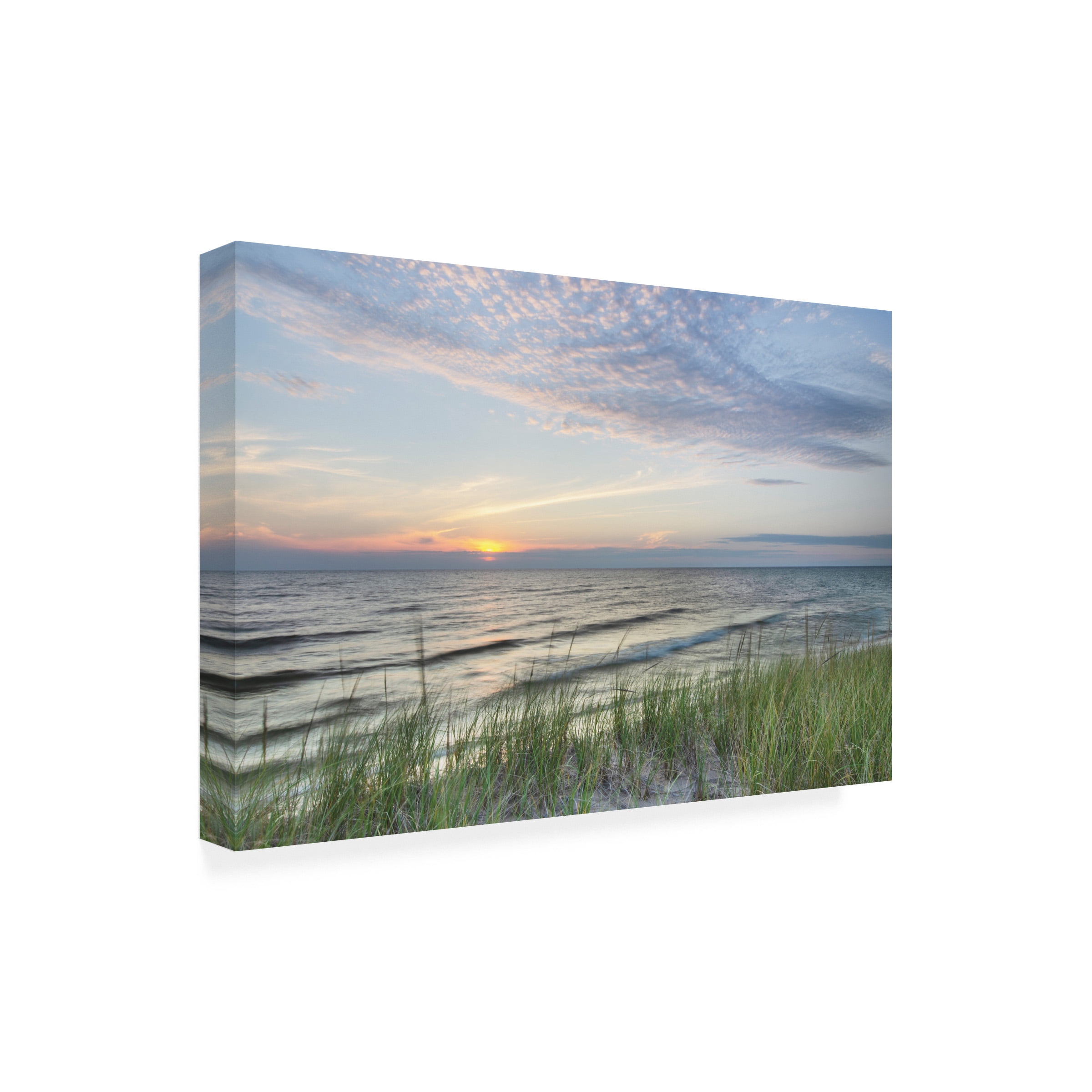 Alan Majchrowicz 'Lake Michigan Sunset III' Canvas Art