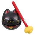 thumbnail image 1 of 1 Set Wood Rhythm Block Cat Shape Musical Instrument Musical Percussion Instrument, 1 of 4