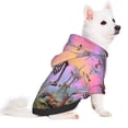 thumbnail image 2 of Honeii Sky Sunflower Skull Print Small Dog Hoodies Pet Hooded Sweatshirts Fall Winter Puppy Cat Sweaters Warm Clothes for Small Dogs Outfits Costume-X-Large, 2 of 7