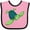 Pink and Black, variant on Inktastic Sea Turtle with swirls Boys or Girls Baby Bib