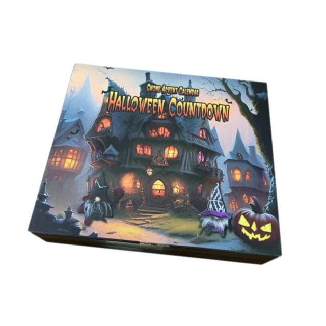 Calendario de adviento de Halloween,Calendario de Adviento de Halloween con muñecas coleccionables,Calendario de adviento de de Halloween 2024 con figura,Regalos de Halloween 2024 para