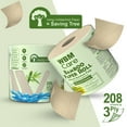 thumbnail image 3 of WBM Care Natural Bamboo Toilet Paper, 3-Ply, Unbleached, Tree-Free, 208 Sheets per Roll, 10 Rolls, Soft and Gentle Bath Tissue, Chemical-Free, 3 of 8