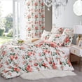 thumbnail image 2 of YELEE Queen Size Comforter Cover Bedding Set of 3 Pink Plaid Flower Printed Duvet Cover with 2 Comfy Pillowcases, 2 of 6
