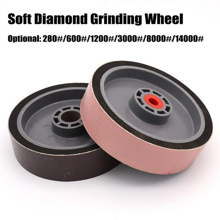 6inch 280 14000 Diamond Soft Grinding Wheel Sanding Polishing for Jade Glass
