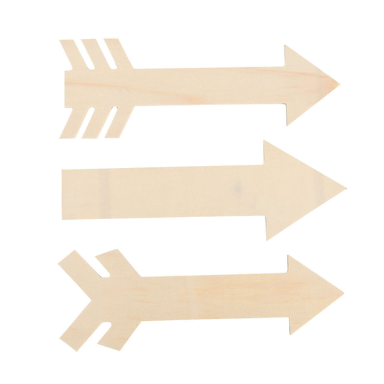 Do It Yourself Unfinished Wood Arrows Craft Kits 6 Pieces Walmart