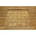 thumbnail image 4 of Casavani Cotton Brown Kilim Flat Weave Carpet Geometric Bedroom Rug 10x10 feet, 4 of 5
