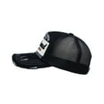 thumbnail image 3 of WITHMOONS Standard Embroidery Vintage Mesh Truck Baseball Cap KR11346 (Twoblack), 3 of 5