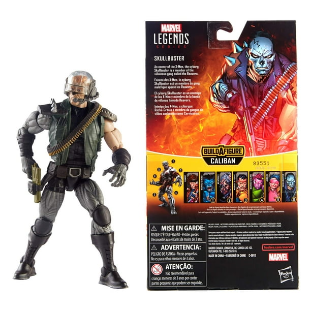 Marvel Légendes X-Men 6 Pouces Figurine BAF Caliban Série - Skullbuster (Emballage d'Usure Étagère)