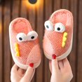 thumbnail image 4 of Otqutp Toddler Home Shoes Kids Dinosaur Slippers for Girls Boys Slippers Comfy House Slippers Bedroom Home Slippers Autumn Winter Warm Indoor Shoes(Pink,10-10.5 Years), 4 of 9