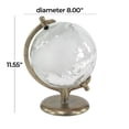 thumbnail image 4 of DecMode 9" Bronze Globe with Tiered Base, 4 of 14
