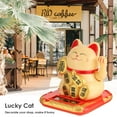 thumbnail image 3 of Chinese Lucky Cat Wealth Waving Shaking Hand Fortune Welcome Craft (Yellow), 3 of 8