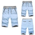 thumbnail image 5 of zuwimk Mens Cargo Shorts,Men's Cargo Shorts Relaxed Fit Below Knee Cargo Pants Blue,M, 5 of 5