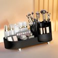 thumbnail image 3 of Organizador de maquillaje giratorio, soporte para sombra de ojos y lápiz labial, caja de almacenamiento de artículos diversos de escritorio, 3 of 8