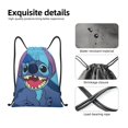 thumbnail image 4 of Pofeuu Stitch for Water-Resistant 210D Drawstring Bag Compact Foldable Design Gym Yoga Travel Essentials Lightweight Carryall-Medium, 4 of 6