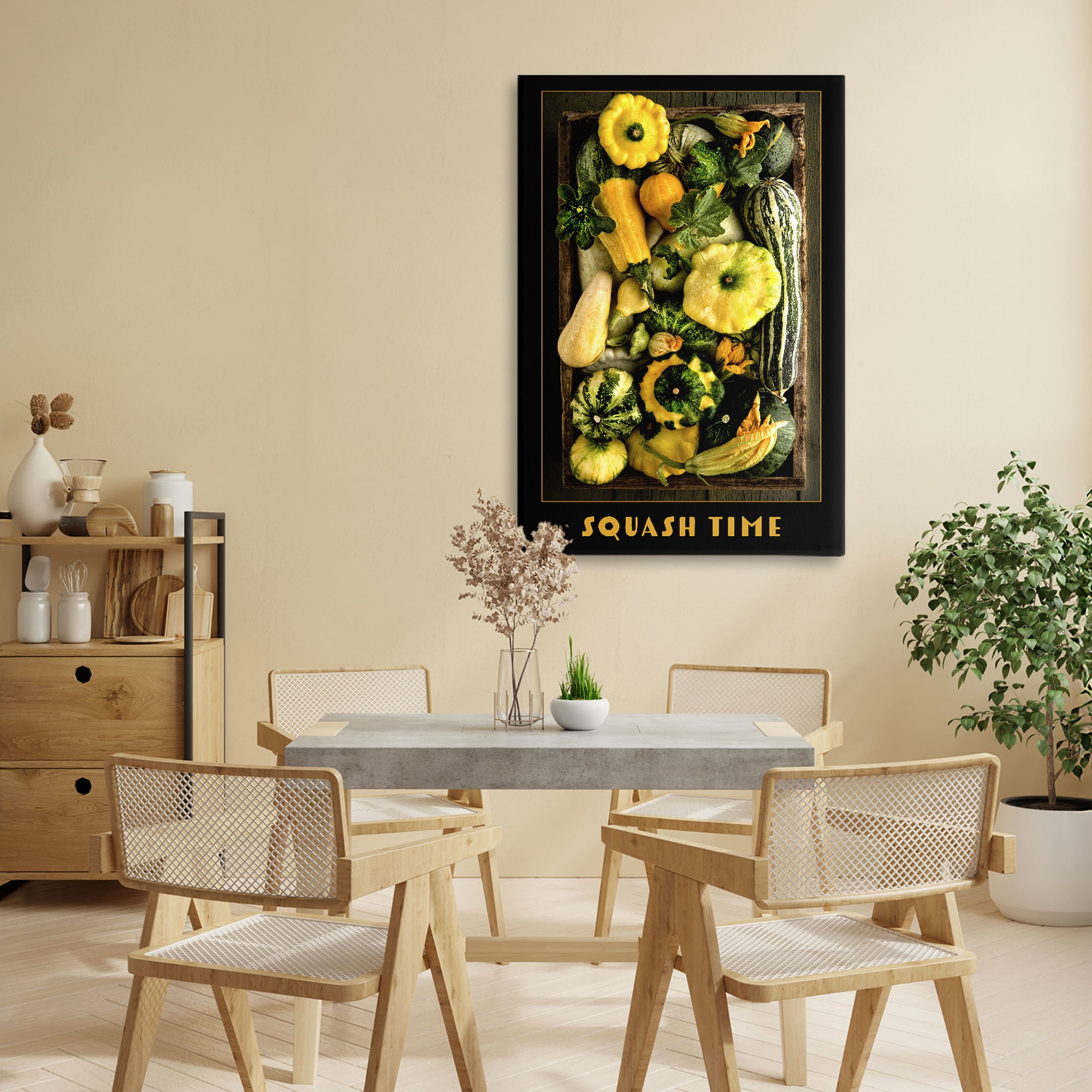 Stupell Industries Squash Time Vibrant Vegetables Canvas Wall Art, design by Carl Kravats