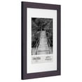 thumbnail image 3 of Gallery Solutions 14"x18" Walnut Wall Picture Frame Double White Mat - Matted for 10"x13" Image, 3 of 10
