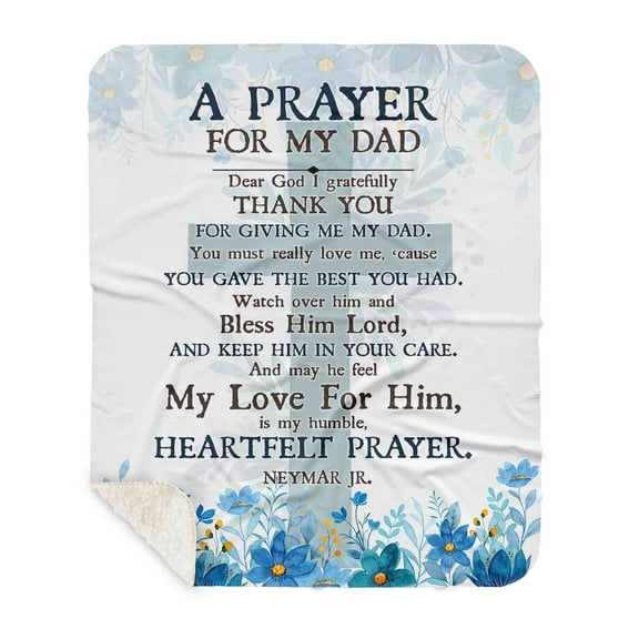 Customizaholic Custom Name Blanket, Healing Blanket, Prayer Blanket, Fathers Day Blanket, Dad Blanket, Blanket For Dad