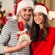 thumbnail image 4 of Bolsa de lona para dulces navideños, manzanas para la fiesta de Nochebuena, bolso con cordón, bolsa de regalo navideña, 4 of 5