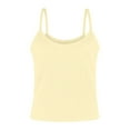 thumbnail image 5 of Kureaily Stretch Camisole Top Soft Ribbed Knit Sleeveless With Built In Bra For Comfortable Layering And Everyday Wear Basic Camisole Shirts, 5 of 5