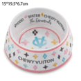 thumbnail image 2 of Dog Bowl with Colorful Pattern, Non-Slip Pet Bowl for Cats & Dogs, BPA-Free Melamine, Shatter-Resistant Design, Dishwasher Safe, 2 of 5