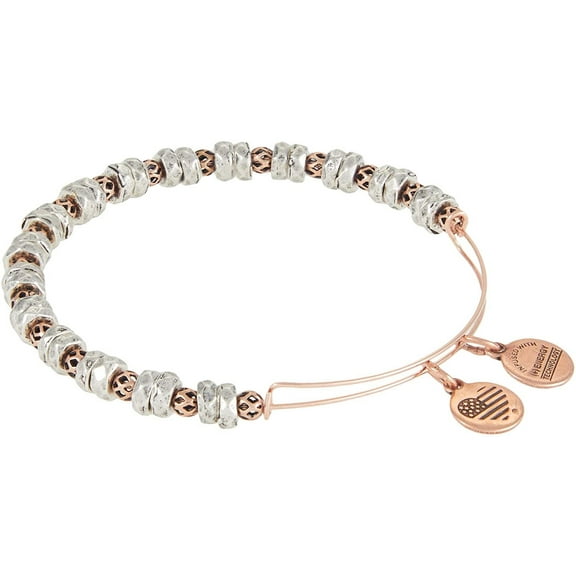 Alex and Ani Warmest Wishes Beaded Bracelet Two-Tone One Size