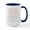 White/Navy Inside, variant on CafePress - Spring Flowers Mugs - 15 oz Ceramic Large White Novelty Mug