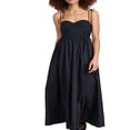 thumbnail image 4 of PENGXIANG une-Ligne Robe avec Poches Femmes Midi Robe avec Cravate Bretelles Spaghetti pour un Look d'Été Élégant, 4 of 6