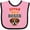 Pink and Black, variant on Inktastic Boxer Dog Lover Pet Owner Boys or Girls Baby Bib