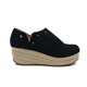 thumbnail image 1 of Zapato Panchita Black Platform 6cm de gamuza para mujer, 1 of 1