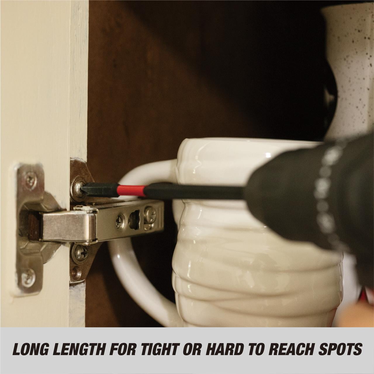 Hyper Tough 2-Piece Long Impact Driver Hex Shank Drill Bits