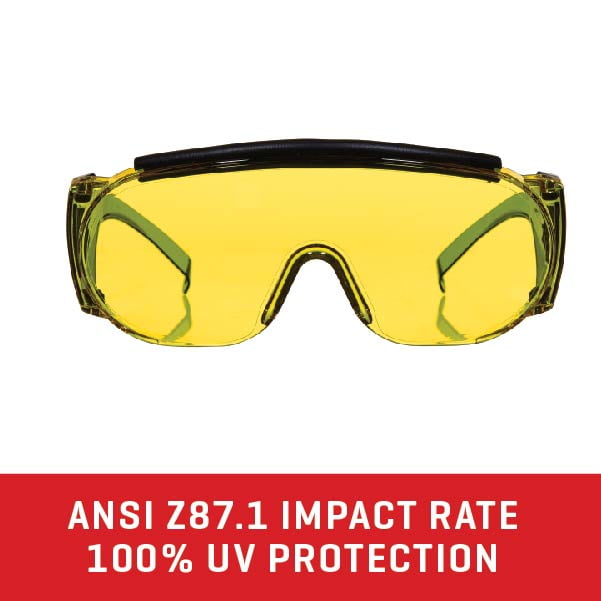 Allen Company Shooting Safety Fit-Over Glasses, Yellow