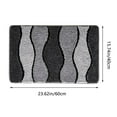 thumbnail image 3 of Bathroom Rug Mat Extra Soft Absorbent Bath Rugs Shower Floor Rugs Soft Carpets for Bathroom Shower Non-Slip Washable, Quick Dry Bathroom Essentials for Home Spa Bathroom Laundry Decor, 16x24 Inch, 3 of 6