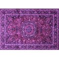 thumbnail image 1 of Ahgly Company Indoor Rectangle Medallion Purple Traditional Area Rugs, 4' x 6', 1 of 4