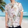 thumbnail image 5 of High Quality Hawaiian Shirts for Men Short Sleeve Aloha Beach Shirt Floral Summer Casual Button Down Shirts Blouses TJU5XD, 5 of 7
