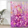 Shower Curtain Waterproof for Bathroom 72x72 Inch, Watercolor Spring