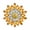 Yellow, variant on PERZOE Women Fashion Flower Brooch Crystal Rhinestone Jewelry for Wedding Party Gift