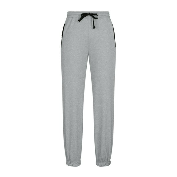 Aimik Hanes Men's Soft Knit Pajama Sets Comfy Sleepwear Loungewear Pj Top Long Sleeve Bottoms Pant with Pocket-Gray M