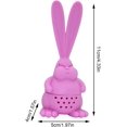 thumbnail image 2 of Bunny Tea Infuser,Angry Rabbit Tea Strainer with 2 Big Ear - Heat Resistant Silicone Tea Infuser, Tea Infusers for Loose Tea for A Mug Or A Cup Easter Gift for Men, 2 of 5
