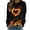 Black-F, variant on Penkiiy 3D Flame Printing Pullover for Women Women's Round Neck Flame Printed Loose Sweatshirt Long Sleeve Plunge Sleeve Top Sweatshirt