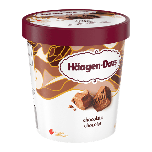 Crème glacée HÄAGEN-DAZSMD Chocolat, 450 ml E-HAGEN DAZS HD CHOCOLAT