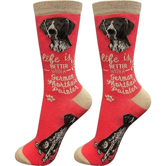 E&S Pets Pet Lover Socks, Life is Better with a German Shorthaired Pointer