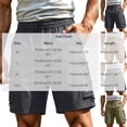 thumbnail image 4 of IhhxPro Men's Outdoor Cargo Shorts with Elastic Waist and Multi-Pockets Men Work Casual Hiking Cotton Relaxed Fit Summer M-2XL, 4 of 9