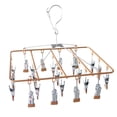 thumbnail image 1 of GUOOL Travel Clip Drip Socks Hangers Clothes Laundry Drying Hanger Rack 23 Clips - Gold, 1 of 6