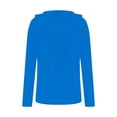 thumbnail image 3 of HappyYEE Women's Sun Hooded Shirts Pullover Long Sleeve Rash Guard Thumb Sleeve Loose Summer Upf 50+ Sun Protection Tops Blue XXL, 3 of 9