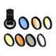 thumbnail image 4 of Juego de lentes Coral con clip para teléfono, portátil, 7 colores, universal, 32 mm, graduado, 4 of 9
